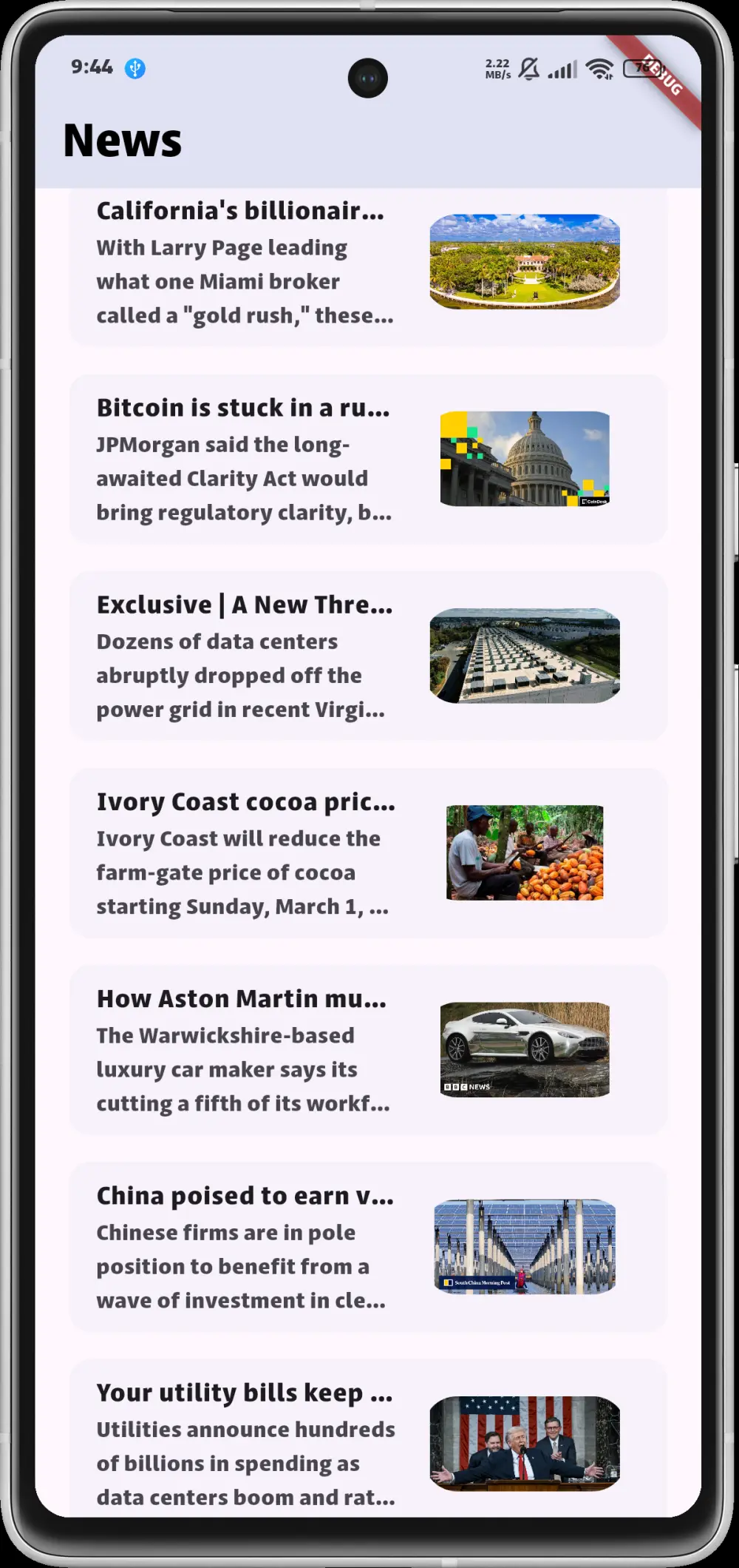 برمجة من 2 ل 3 صفحات (UI) احترافية ومتجاوبة لتطبيق موبايل باستخدام Flutter