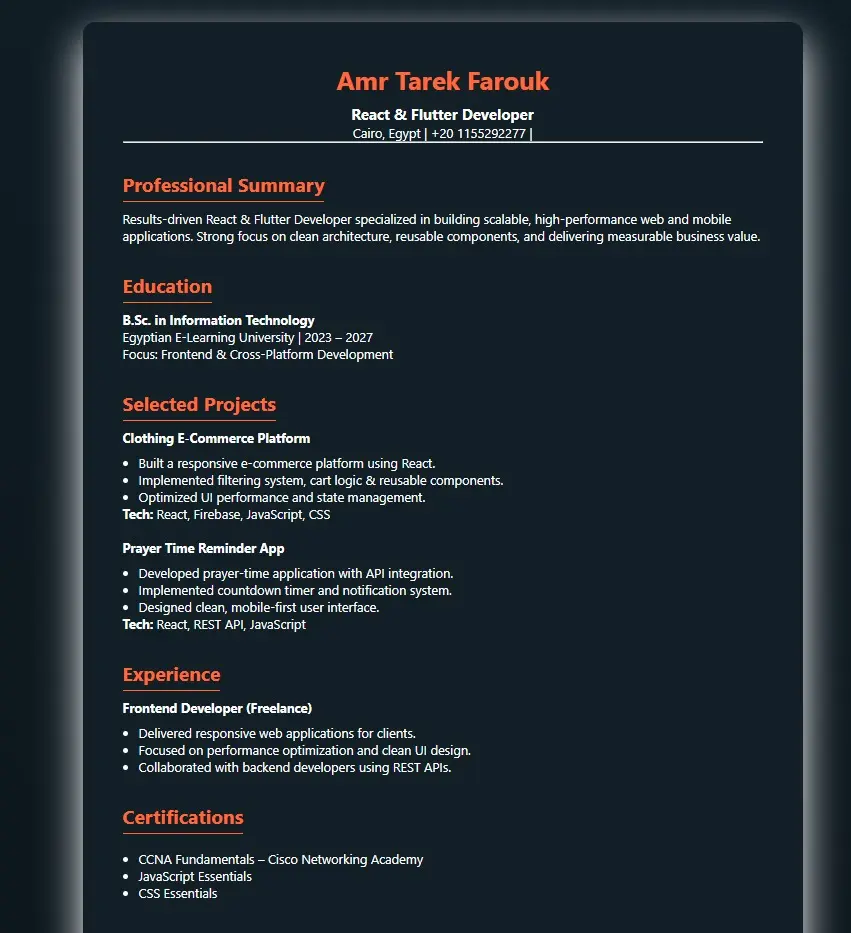 تصميم موقع ويب احترافي