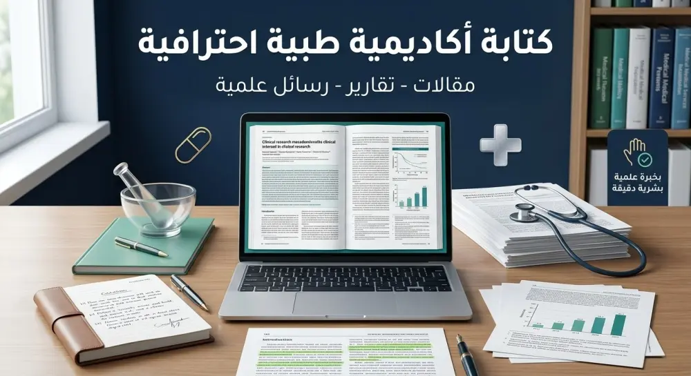 مساعدة أكاديمية طبية احترافية في كتابة وتحرير التقارير والأبحاث والمقالات