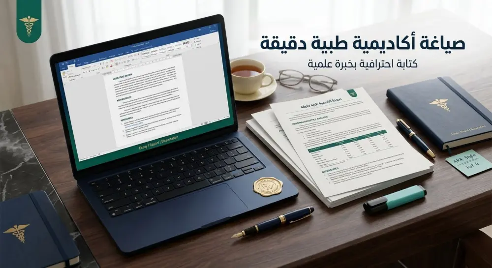 مساعدة أكاديمية طبية احترافية في كتابة وتحرير التقارير والأبحاث والمقالات