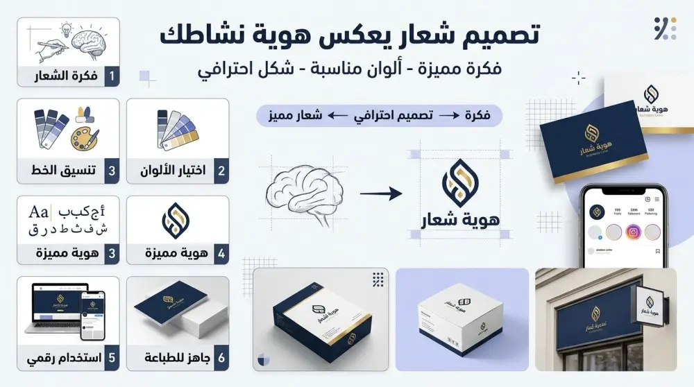 تصميم Logo احترافي وفريد للأنشطة التجارية والهوية الشخصية