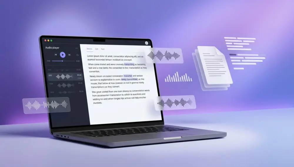 تفريغ صوتي دقيق ومنسق Audio & Video Transcription