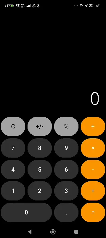 تطبيق آلة حاسبة احترافي بنظام iOS باستخدام Flutter