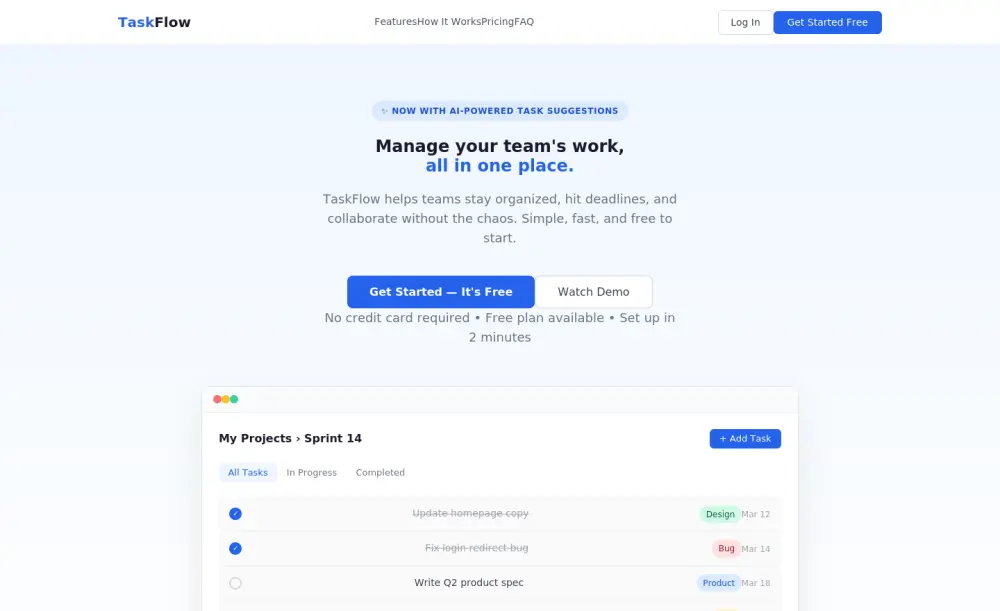 تصميم وبرمجة صفحة هبوط (Landing Page) احترافية بـ HTML و CSS