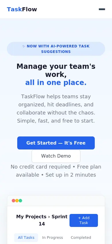 تصميم وبرمجة صفحة هبوط (Landing Page) احترافية بـ HTML و CSS