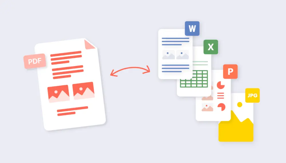 تحويل ملفات pdf و excel الي ملف وورد