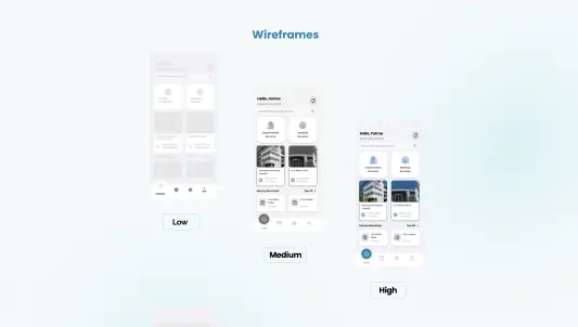 تصميم شاشة wireframe موبايل احترافية (UI/UX)