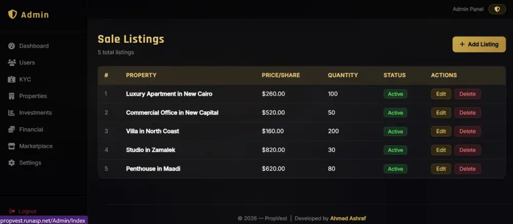 سأبني لك تطبيق ويب احترافي بـ ASP.NET Core MVC مع قاعدة بيانات