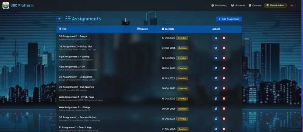 سأبني لك نظام أكاديمي متكامل للجامعات والمدارس بـ ASP.NET Core MVC