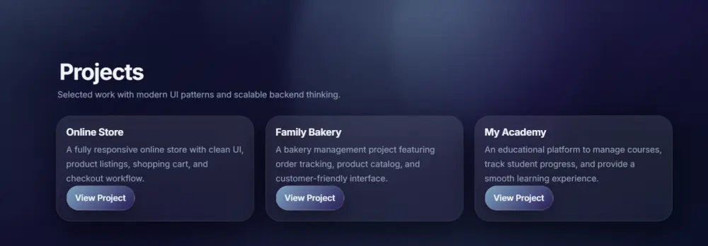 هصمملك Portfolio Website احترافي بـ HTML CSS Bootstrap و JavaScript