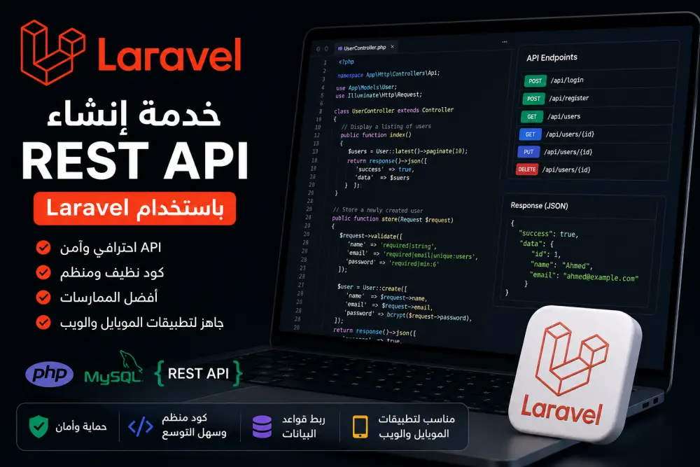 إنشاء REST API احترافي باستخدام Laravel