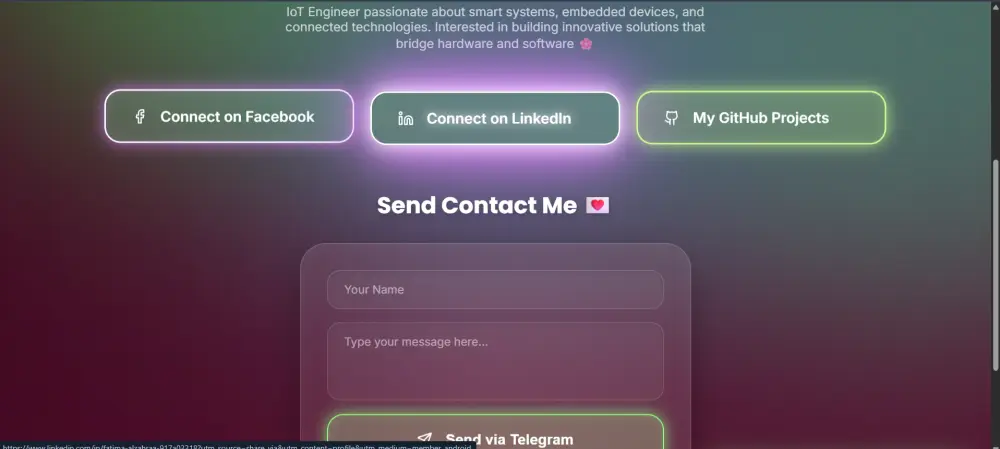 سأصمم لك موقع شخصي احترافي يعرض صورتك وروابط السوشيال ميديا