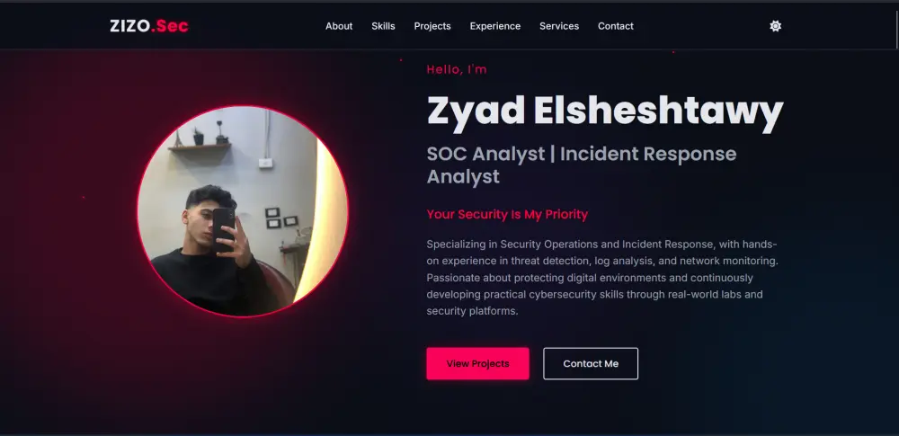 سأصمم لك موقع شخصي احترافي يعرض صورتك وروابط السوشيال ميديا