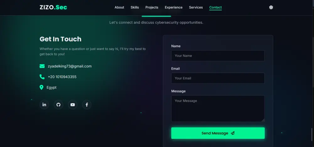 سأصمم لك موقع شخصي احترافي يعرض صورتك وروابط السوشيال ميديا