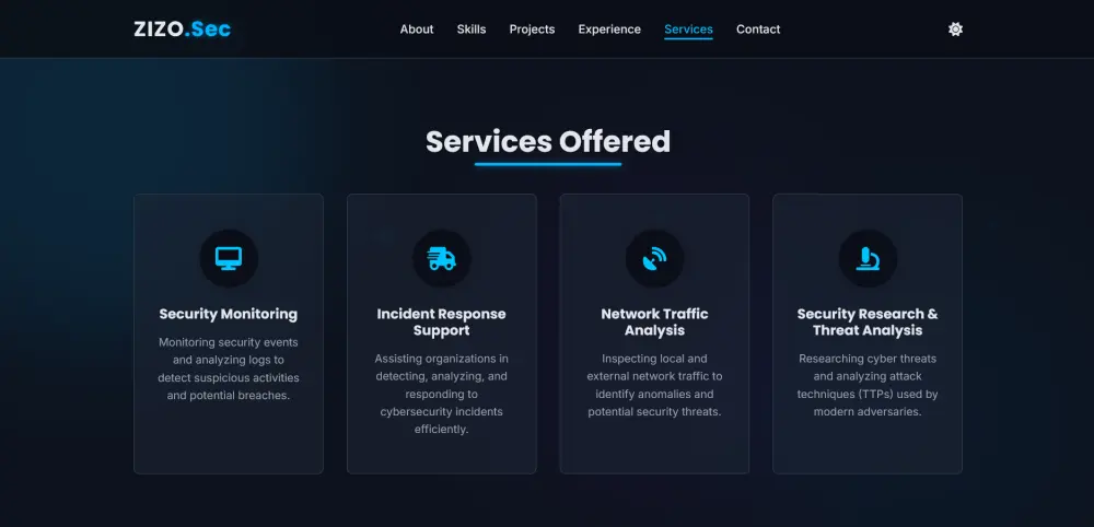 سأصمم لك موقع شخصي احترافي يعرض صورتك وروابط السوشيال ميديا