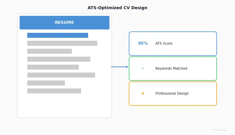 سأقوم بتصميم سيرتك الذاتية متوافقة مع أنظمة ATS