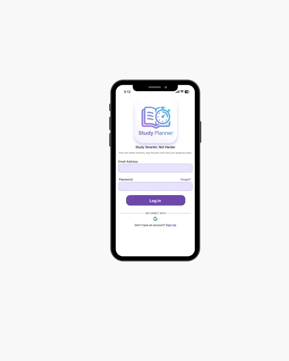 تصميم ui/ux  لتطبيق لإدارة وتنظيم المذاكرة للطلاب