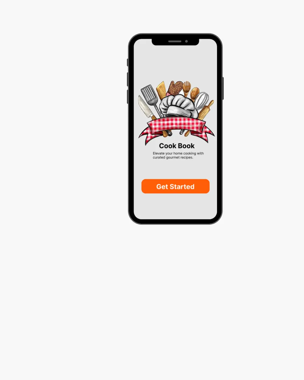 تصميم ui/ux  لتطبيق لعرض الوصفات طعام
