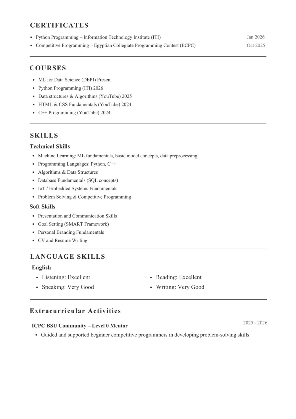 كتابة وتنسيق سيرة ذاتية (CV) احترافية متوافقة بنسبة 100% مع أنظمة (ATS)