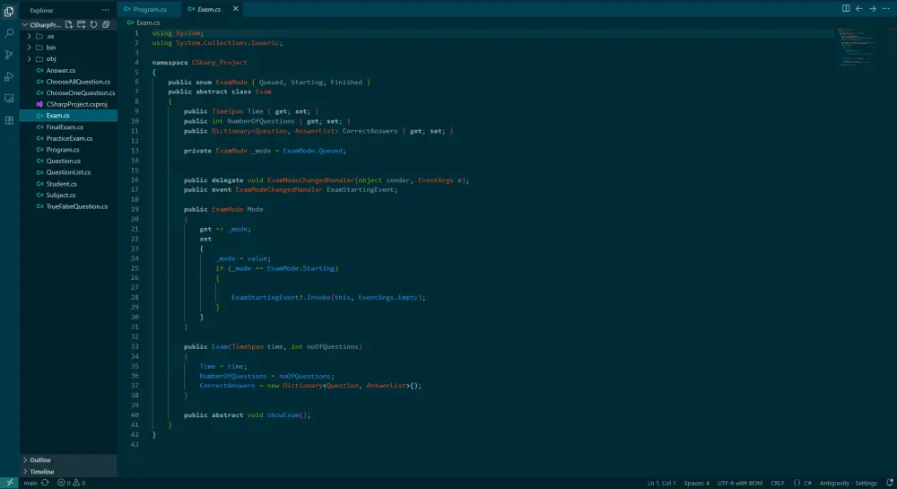 تنفيذ مشاريع صغيرة او مسائل برمجية بلغة سي شارب