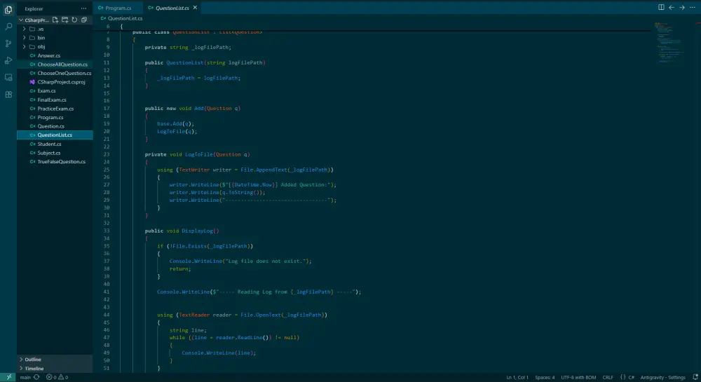 تنفيذ مشاريع صغيرة او مسائل برمجية بلغة سي شارب