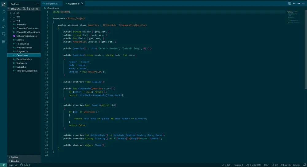تنفيذ مشاريع صغيرة او مسائل برمجية بلغة سي شارب