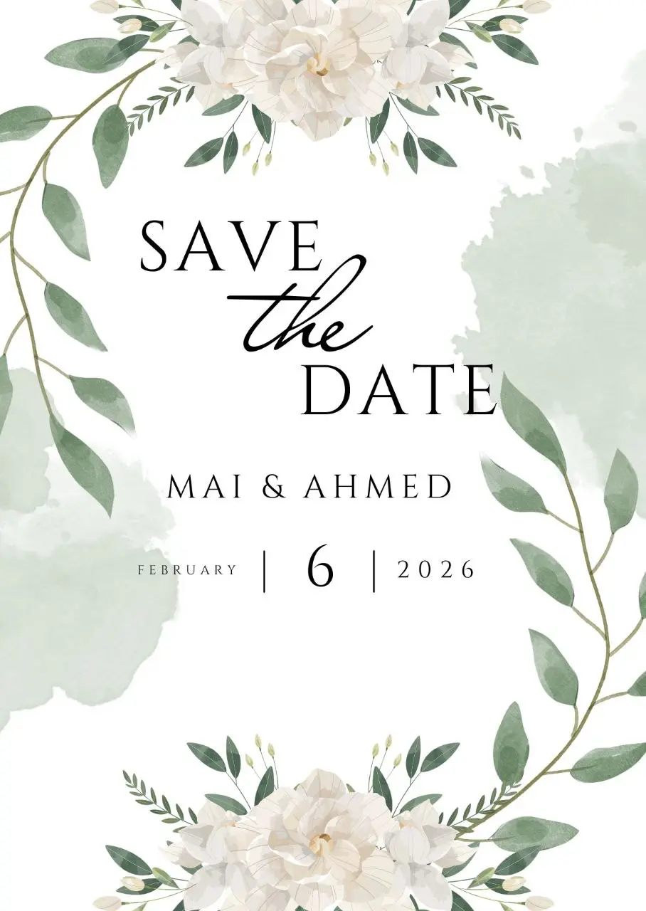 تصميم دعوة زفاف أنيقة ومميزه