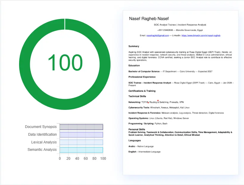 تصميم سيرة ذاتية احترافية (CV) بشكل عصري ومنظم