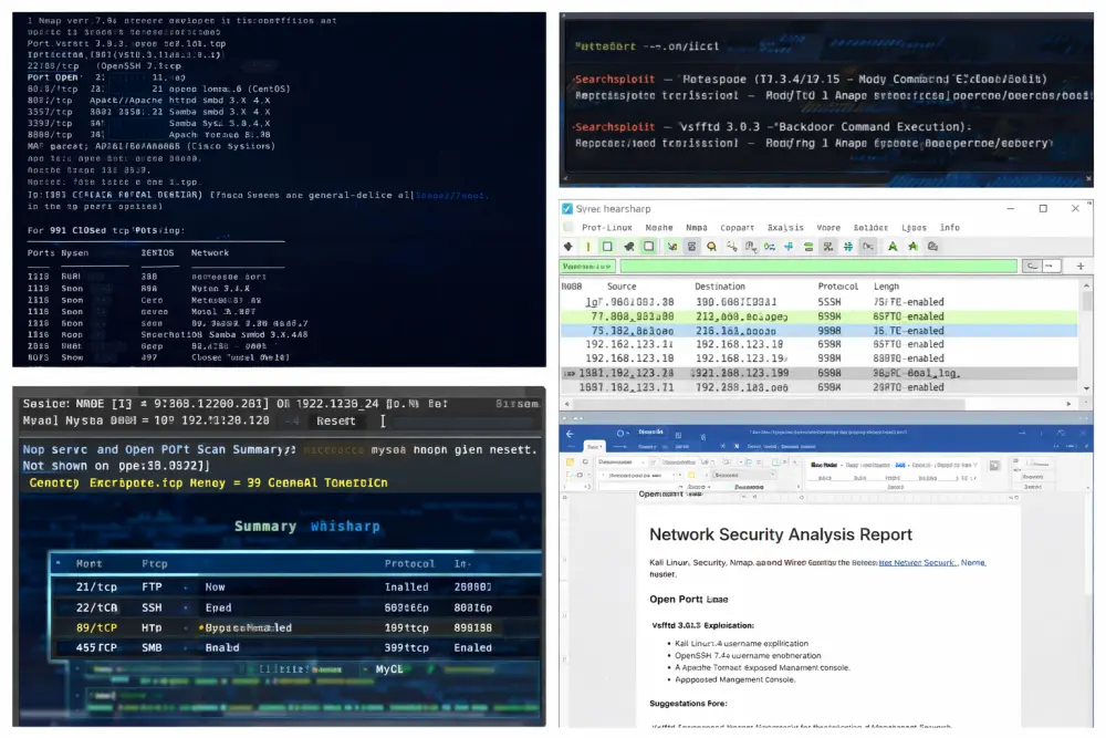 تحليل أمان الشبكات واكتشاف المنافذ المفتوحة باستخدام Nmap و ادوات تحليل اخرى