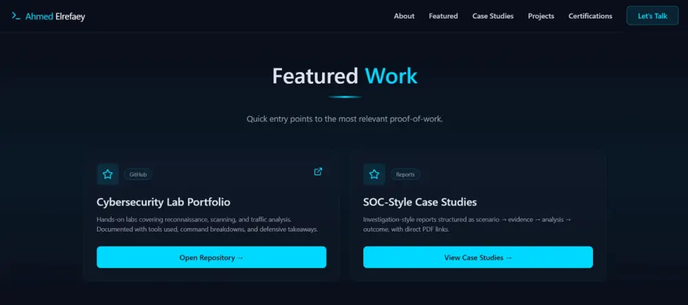 بناء بورتفوليو (معرض أعمال) احترافي