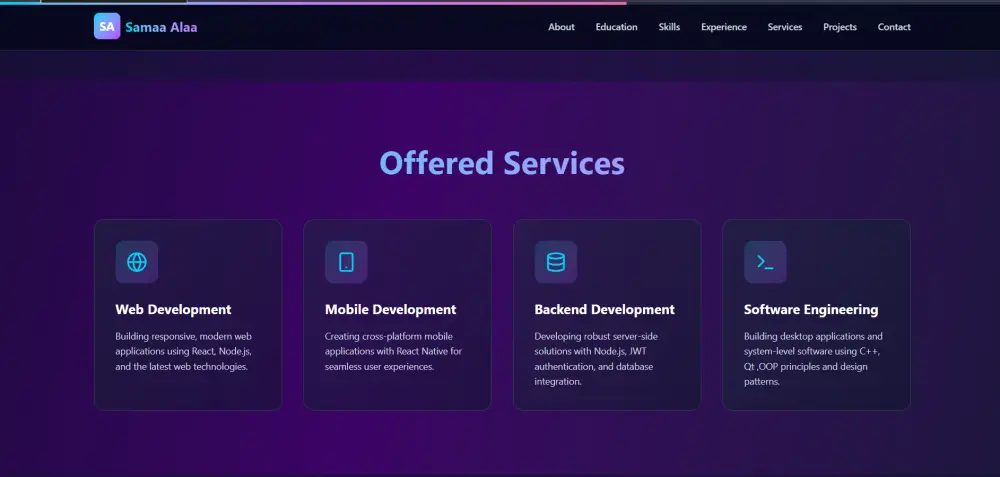 تصميم Portfolio احترافي باستخدام React.js