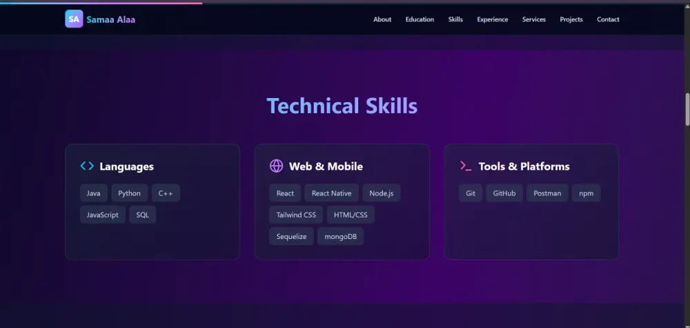 تطوير موقع Portfolio احترافي باستخدام React