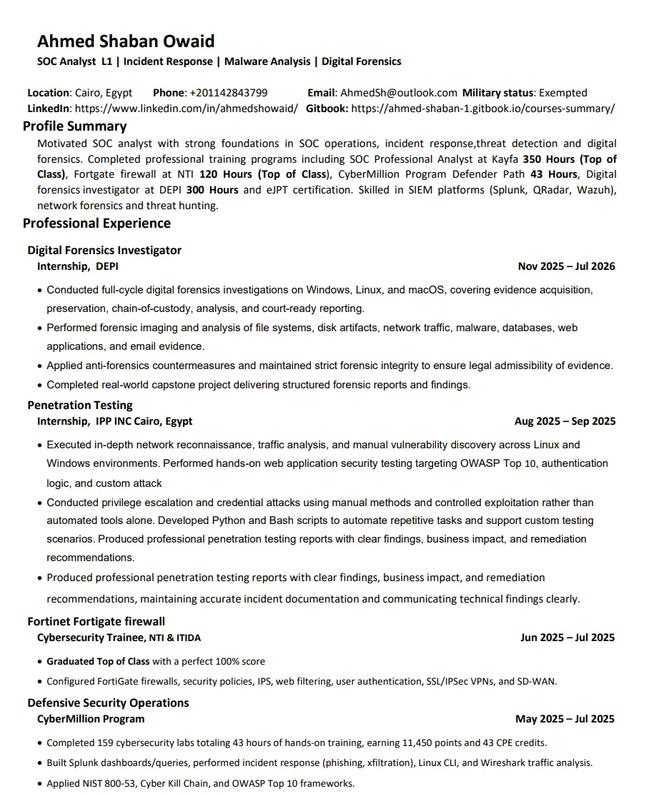 تصميم سيرة ذاتية متوافقه مع نظام ATS