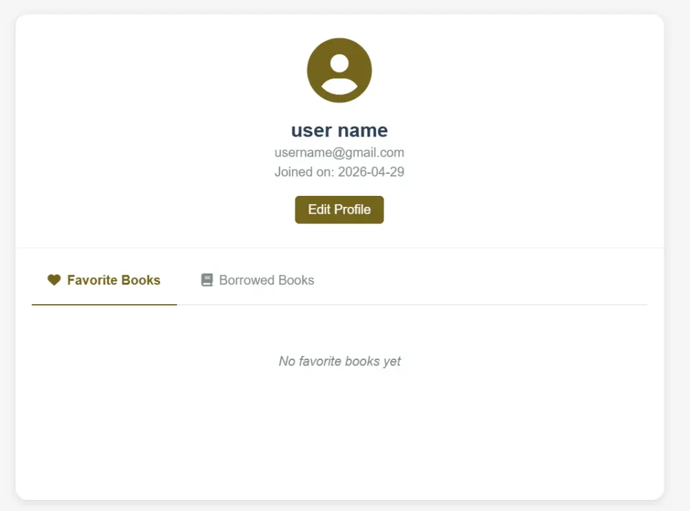 صفحة المستخدم (user profile)
