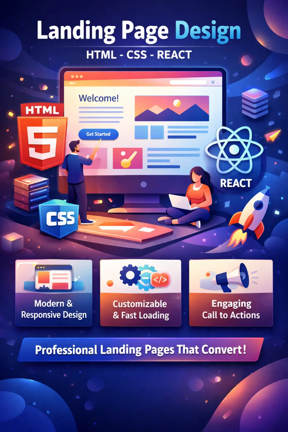 صفحة هبوط (Landing Page) احترافية