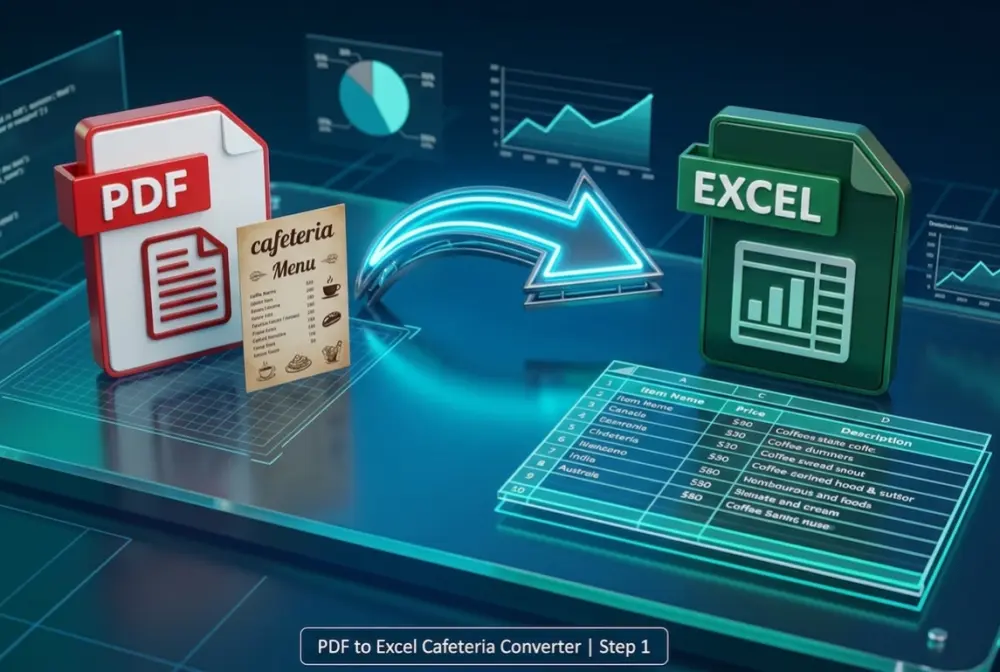 تفريغ وتحويل البيانات من PDF وصور إلى جداول Excel بدقة متناهية