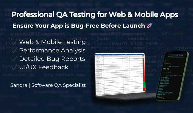 اختبار شامل لموقعك أو تطبيقك لاكتشاف الأخطاء وتحسين الأداء