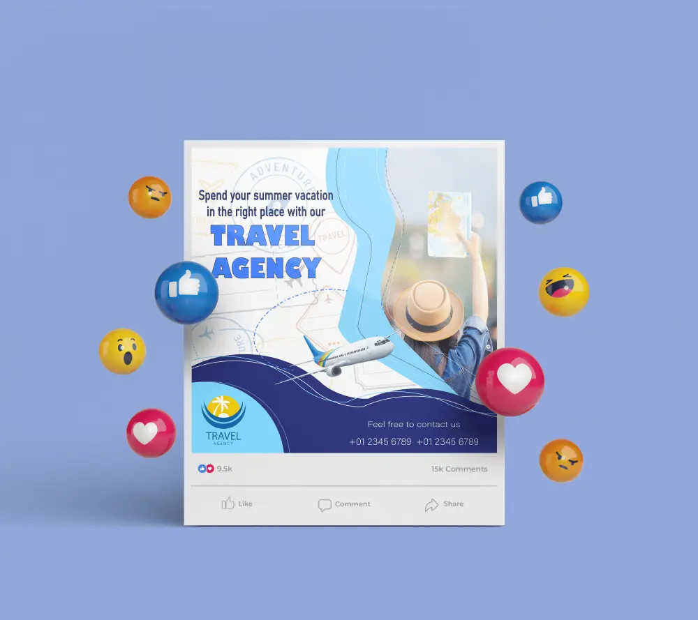 تصميم إعلانات ومنشورات سوشيال ميديا احترافية