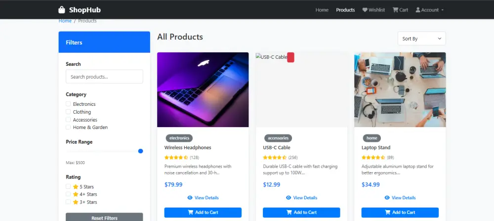 إنشاء متجر إلكتروني احترافي Frontend باستخدامHTML CSS JS ES6