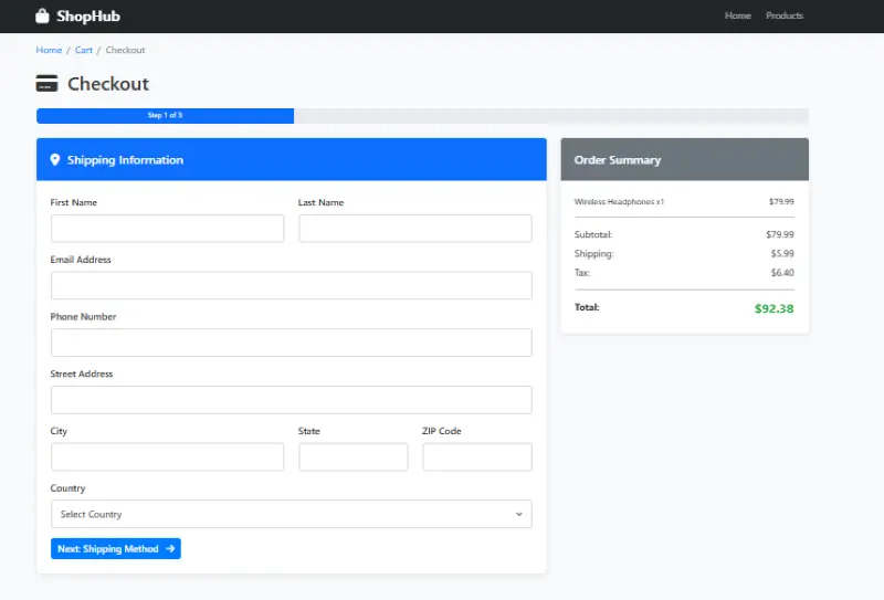 إنشاء متجر إلكتروني احترافي Frontend باستخدامHTML CSS JS ES6