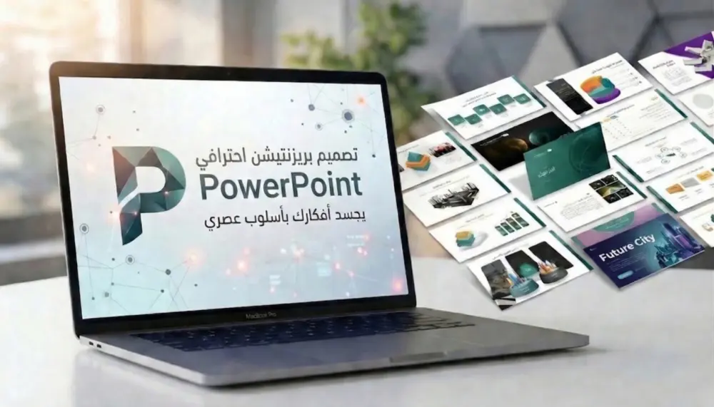 تصميم PowerPoint presentation احترافي يجسد أفكارك بأسلوب عصري