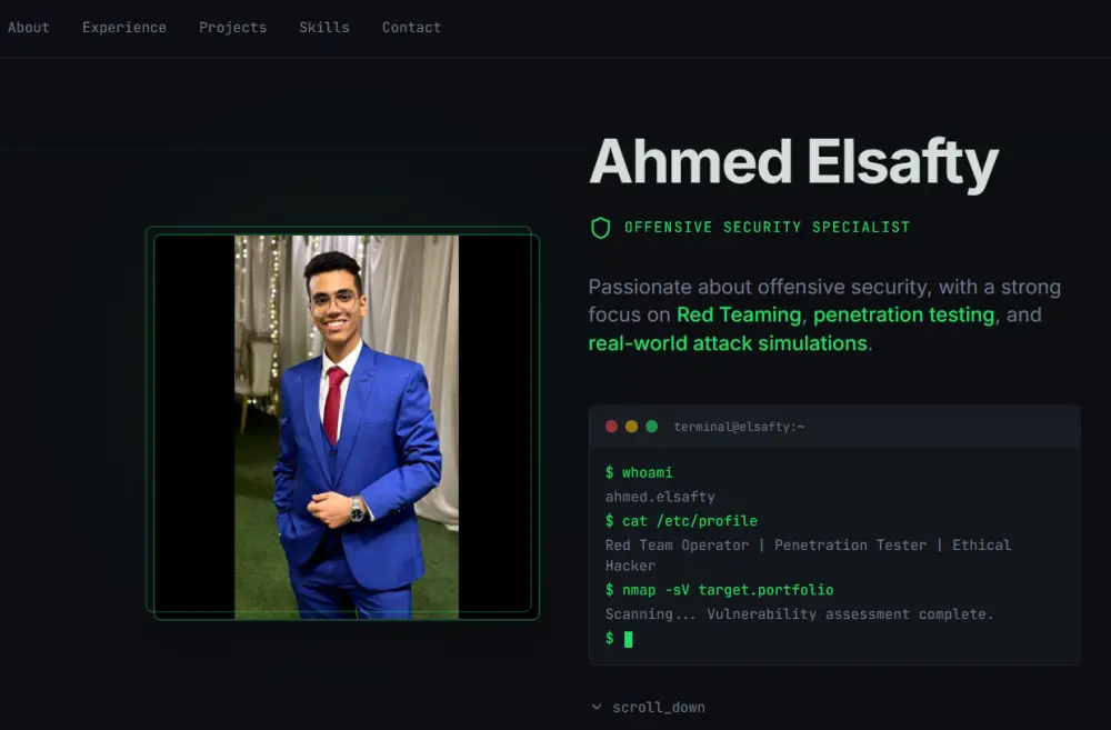 انشاء موقع بورتفوليو (portfolio) يبرز مهاراتك بشكل عصري