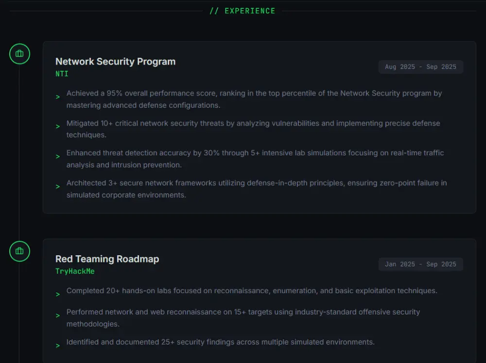 انشاء موقع بورتفوليو (portfolio) يبرز مهاراتك بشكل عصري