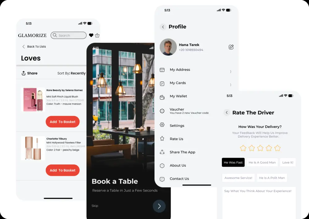 سأصمم واجهات تطبيق موبايل  UI UX باستخدام Figma