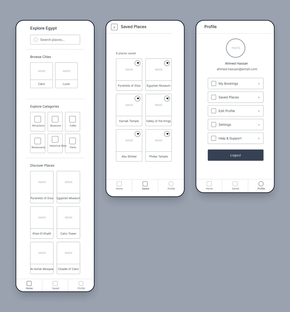 سأصمم Wireframe و Prototype احترافي لتطبيقك أو موقعك