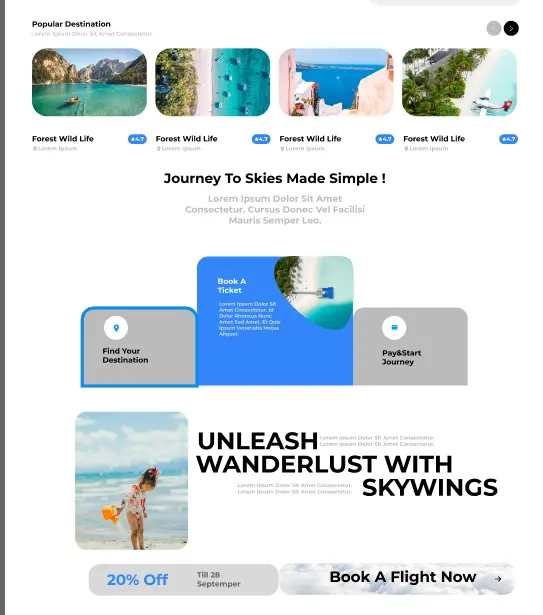 سأصمم Landing Page احترافية ومتجاوبة UI UX
