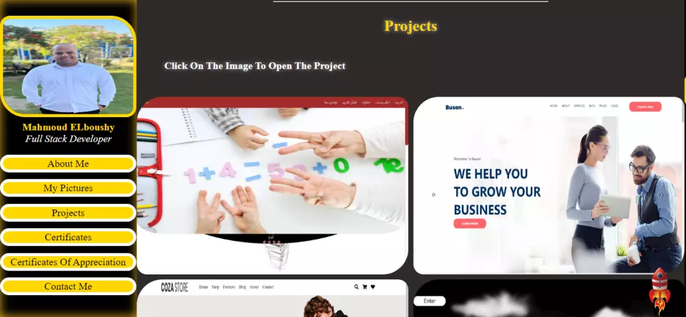 احصل علي موقع شخصي يوجد فيه اعمالك ومعلوماتك وخبراتك وغيرهم