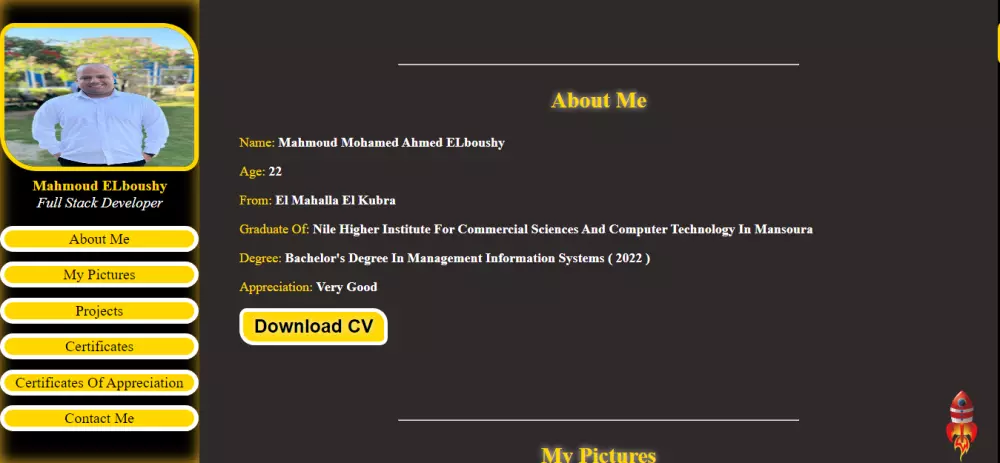 احصل علي موقع شخصي يوجد فيه اعمالك ومعلوماتك وخبراتك وغيرهم