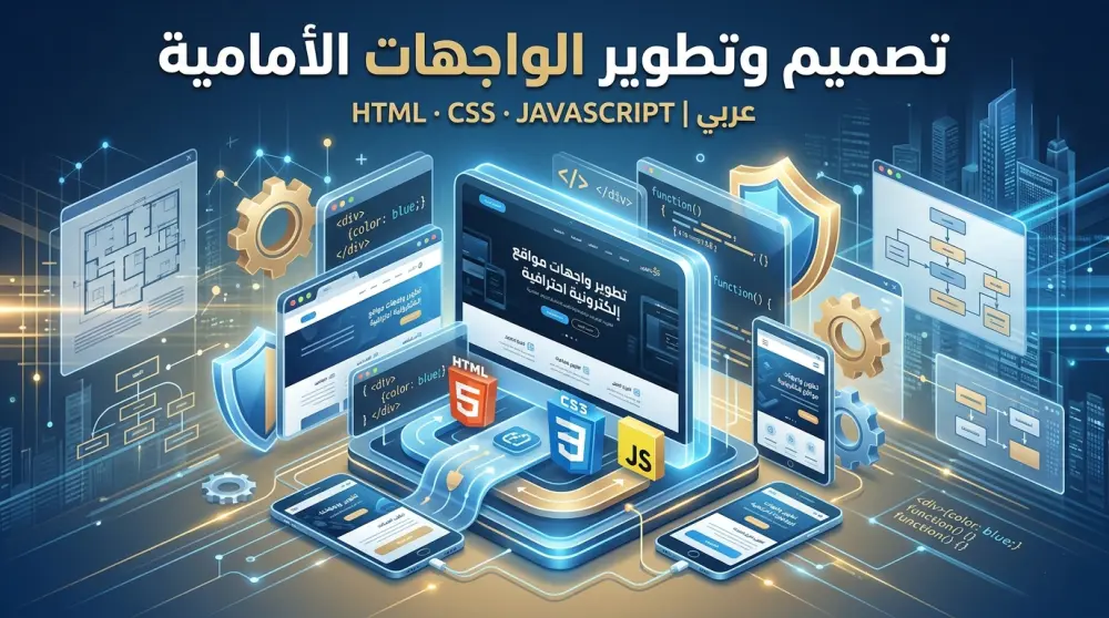 تطوير واجهات مواقع إلكترونية احترافية (Front-End)