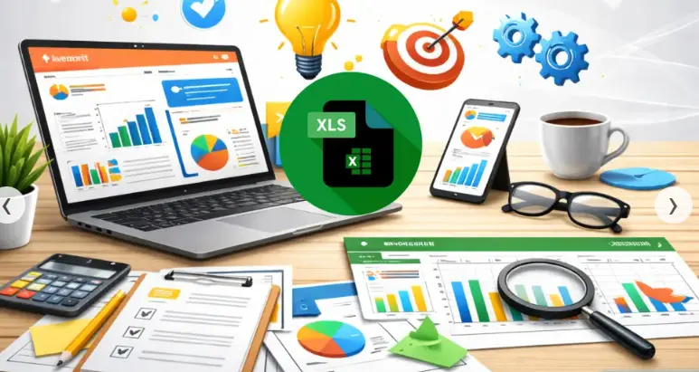 إنشاء وتصميم شيتات Excel احترافية (تنظيم بيانات – معادلات – تقارير ذكية)